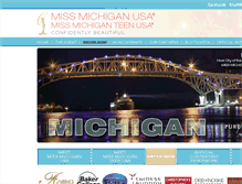 Tablet Screenshot of missmichiganusa.com